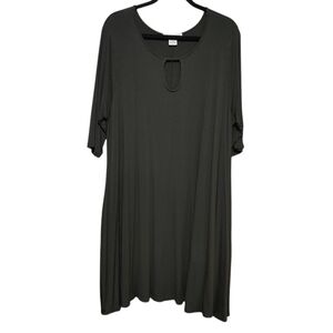 Women's NEW Sweet Lindsey Green Mini Dress, Pockets, 2X